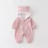 Roupas Estilo Dopamina para Bebês Pequenos, Macacões de Outono Super Fofos para Bebês Meninas, Roupas de Outono da Moda, Macacões Estilosos, Roupas de Outono e Inverno para Bebês