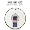 Reloj de pared LED luminoso con control de voz inteligente, personalidad creativa, estilo chino nuevo, reloj de pared luminoso para sala de estar del hogar, reloj