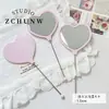 Dulce Genial BarbieGugubi Mengli Serie Rosa Negra Bolígrafo Corazón Flor Acrílico Hecho a Mano DIY Accesorios Materiales