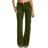 Pantalones de sarga de algodón para mujer más vendidos en Amazon con bolsillos, cintura elástica, tiro alto, cómodos, corte slim, formales, casuales, de pierna ancha