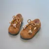 Zapatos de cuero para niñas, modernos zapatos casuales de princesa, nuevos zapatos de temporada otoño 2025, zapatos de princesa versátiles para niñas en otoño