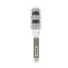 Peine de rodillo de cerámica transfronterizo de nailon para cabello rizado, forma de hebilla interior, peine de rodillo redondo, tubo de aluminio, cambio de color por aire, peine de peluquería al por mayor