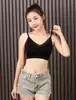 Amônia nua confortável beleza costas plus size lingerie feminina sexy látex Taça sem aro top tubinho alça de renda abraçando o peito atacado