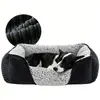 Cama para Perros para Todas las Estaciones, la Cama Cuadrada para Mascotas Más Vendida de Amazon, Cama Suave para Gatos y Perros Pequeños y Medianos, Directo de Fábrica