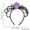 Diadema Divertida de Dibujos Animados para Halloween Accesorios para el Cabello Decoraciones para Fiesta Temática del Festival de Fantasmas Diadema de Murciélago Araña Hebilla para la Cabeza