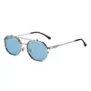 Set de Gafas Metálicas Retro Coreanas con Tapa Abatible para Hombres y Mujeres, Modernas, Se Pueden Equipar con Monturas para Gafas de Miopía, Gafas de Sol Polarizadas Dos en Uno 0.05 kg