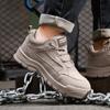 Zapatos de protección laboral para hombres, resistentes al desgaste, ligeros, resistentes a impactos y perforaciones, para estar de pie durante mucho tiempo y sin cansancio, cómodos para las cuatro estaciones.