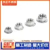 Tuerca Hexagonal con Brida de Acero Inoxidable 304 Din6923 Tuerca Hexagonal con Brida Dentada Antideslizante Tuerca