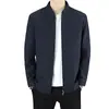 Chaqueta de Alta Calidad M-7XL Nueva para Primavera y Otoño, Estilo Casual de Negocios para Hombre, Chaqueta con Cuello mao sin Planchar, Ropa de Abrigo para Hombre de Tallas Grandes