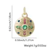Distrito Lu Joyería Explosiones Transfronterizas Colgante Pequeño Chapado en Cobre Oro de 18k Microincrustado Circonita Simple Atmosférico Sentido Avanzado Cadena para Clavícula
