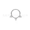 Jiangtai F136 Argola de Nariz de Titânio Cone Pontiagudo Argola Fechada Argola Sem Costura Atravessando a Fronteira G23 Liga de Titânio Joias para Body Piercing Brincos