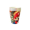 Platos de Papel para Fiesta de Cumpleaños de Mario, Servilletas de Papel, Manteles, Set de Fiesta Temática de Juegos de Mario Más Vendido en Amazon