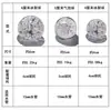 Bola de Burbuja de Cristal Agrietado Rueda de Feng Shui Bola para Rocalla Fuente de Agua Acuario Mesa de Té Accesorios Creativos de Cuentas de Cristal