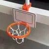 Popular Aro de Baloncesto Mini de Escritorio para Aliviar el Estrés, Mini Soporte de Baloncesto Creativo sin Taladro, Juguete Decorativo