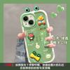 Adecuado para Funda de Teléfono Apple 15 Pro Max, Nuevo Modelo Femenino iPhone 16 Lindo y Divertido Muñeco de Rana 17 Cubierta Protectora
