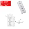 Bisagra Plana Tipo Hfv14-25/30/40/50/50A/65/75 con Agujero Redondo Bisagra de Disco de Acero Inoxidable 304