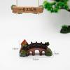 Venta al por mayor de fábrica acuario simulación ecológica Puente pecera pequeña paisaje Puente mini decoración mesa de secado decoración de resina