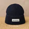 Gorro de Punto Grueso Cálido de Invierno con Diseño Original, Circunferencia de Cabeza Grande, Efecto Adelgazante del Rostro, Protección para los Oídos, Gorro Versátil para Pareja