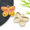 Acessórios para Joias DIY Borboleta Flor Casa Cogumelo Pingentes Acessórios Brincos Colares Pingentes Pingentes de Chaveiro