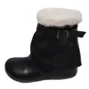 Botas de Nieve al por Mayor para Mujer de Caña Media Engrosadas con Felpa Cálida 2026 Invierno Nuevo Tallas Grandes Antideslizantes Suela Plana Zapatos de Algodón Botines