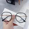 M2759 librito rojo arena color curry montura de gafas rojo neto estilo sencillo miopía retro montura redonda estudiantes luz azul al por mayor
