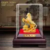 Estatueta de Cavalo Dourado em Veludo para o Ano do Cavalo, Simbolizando Sucesso Instantâneo, Adequada para Inaugurações de Lojas, Seguradoras, Lojas 4S, Brindes de Eventos e Decorações Residenciais
