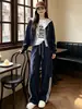 Conjunto de moda de dos piezas con sudadera con capucha estilo europeo de retazos para mujer, nuevo modelo otoño e invierno 2026, conjunto de dos piezas con forro polar para mujeres petite