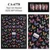 Pegatina para Uñas Artísticas Mariposa Láser Sinfonía 5D Relieve Tridimensional Encantadora Hada Mariposa Pegatina para Uñas Joyería Estilo Ca