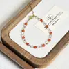 Pulsera de Perlas de Agua Dulce Natural Estilo Coreano Diseño de Nicho Pulsera de Cristal Fresco Regalo Pulsera de Acero de Titanio Completa Venta al por Mayor