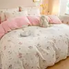 Colcha Colcha de Invierno Núcleo 100% Algodón con Funda Nórdica Extraíble Lavable Engrosada Cálida Individual Dormitorio Todas las Estaciones Universal Colcha de Algodón Ropa de Cama