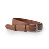 Cinto Casual Vintage de Couro de Vaca Cinto Decorativo de Jeans com Fivela de Pino Prateado para Mulher Cinto de Couro Genuíno para Mulher