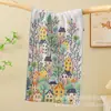 Toalla Cuadrada de Gasa de Algodón de Cuatro Capas con Jacquard de Dibujos Animados de Champiñones Transfronteriza Toalla de Baño Suave y Transpirable Regalo Toalla de Baño Grande