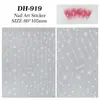 Adesivos de Corrente Estrela de Quatro Pontas para Unhas Planos Simples Versáteis Corrente Estrela de Quatro Pontas Adesivos de Arte para Unhas Acessórios DH919