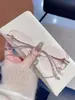 Su XiEl Aroma Suave Te Saluda Gafas de Titanio Puro Sin Marco con Bordes Cortados en Diamante para Prescripción para Mujer, Ultraligeras, Modernas para Presbicia.
