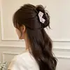 Pinzas para el pelo de lazo estilo coreano, accesorios para el pelo de alta gama, pinzas de tiburón, horquillas exquisitas para mujeres jóvenes, pinzas para el pelo de otoño e invierno para la parte trasera de la cabeza