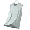 Camisa de Compressão Sem Mangas Masculina para Basquete Secagem Rápida Respirável Elástica Fina Camisa de Compressão
