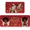 Tapetes de Cozinha Amazon, Capachos Domésticos Absorventes de Óleo, Tapetes Antiderrapantes Absorventes de Água do Grinch, Tapetes de Natal, Dropshipping da Temu