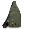 Bolsa de Pecho para Hombre Repelente al Agua Resistente al Desgaste Gran Capacidad Casual Versátil Bolso Cruzado Práctico Multicapa Portátil Bolso de Hombro Al por Mayor