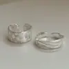 Nuevo Anillo Tejido Personalizado para Mujer, Diseño Sencillo de Nicho, Pulsera de Anillo Abierto Multicapa de Lujo Ligero y de Gama Alta para Mujer
