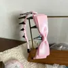 Nuevo Clip para el Cabello, Goma para el Cabello, Cinta para el Cabello, Diadema, Banda Elástica Rosa de Satín con Estampado de Leopardo, Corazón de Bola con Lazo para Niños