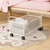 Cesta de ropa sucia debajo de la cama del dormitorio cesta de almacenamiento de ropa sucia con ruedas caja de almacenamiento extraíble de gran capacidad cesta de lavandería para baño