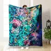 Manta de franela engrosada de dibujos animados para siesta en la oficina, manta para aire acondicionado, funda de manta para sofá, manta de verano DIY, venta al por mayor