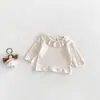 Novo Conjunto Jeans de Outono Dianxi para Bebês e Crianças Pequenas para Meninas Camisola Base Colete Calça Conjunto Elegante de Três Peças
