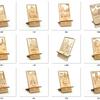 2027 Soporte para Teléfono Móvil de Talla en Madera Simple Adorno Artesanal Adecuado para Bodas, Navidad y como Regalo para Jóvenes