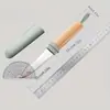 Cuchillo para fruta estilo alemán, un cuchillo para fruta 2 en 1 versátil para uso doméstico, perfecto para pelar y rebanar frutas y verduras, una herramienta de cocina conveniente