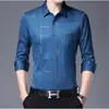 Nueva Nueva Camisa de Hombre de Manga Corta Floral Verano Seda de Hielo Sin Planchar Ropa de Hombre Moda Camisa de Manga Larga Cuello Campana Camisa Floral