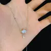 Colar Coração Fuzhi Estilo Suave Retro Francês Amor Feminino Nicho Presente de Aniversário para Namorada Acessórios de Corrente para Clavícula