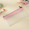 Estuche sencillo mate transparente transfronterizo para escuela secundaria y preparatoria, bolsa de papelería de gran capacidad, caja de papelería gruesa al por mayor