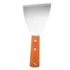 Espátula para Bistec de Acero Inoxidable Transfronteriza con Mango de Madera de Boca Inclinada Multiusos para Pizza Cocina Juego de Herramientas