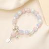 Pulseira de Cristal Elegante Versátil Ins Feminina Super Fada Pedra da Lua Pulseira Pulseira Melhor Amigo de Casal Acessórios de Joalheria